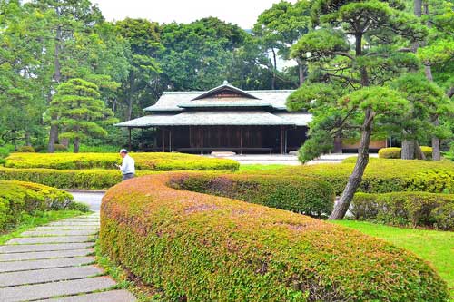 los jardines orientales del palacio imperial de tokio